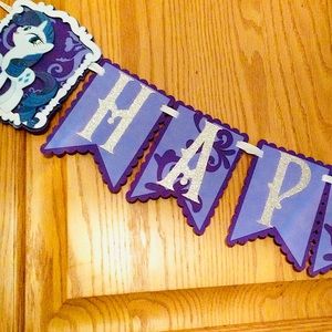 Happy Birthday Banner ~ Rarity card stock